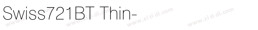 Swiss721BT Thin字体转换